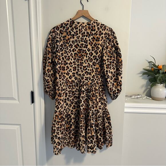 Tuckernuck Mille Resort & Travel Brown Leopard Cheetah Animal Mini Dress XS - Picture 6 of 12